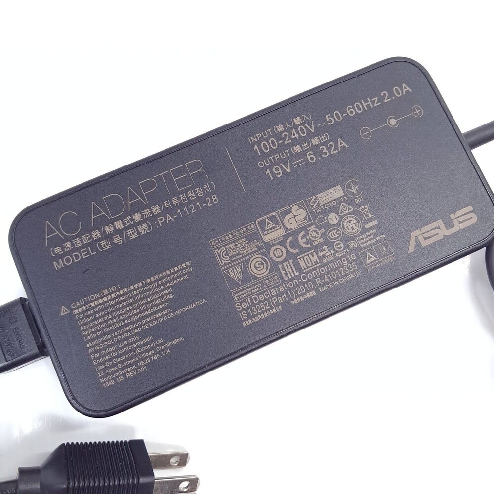 Asus Charger PA-1121-28 120W laptop power Adapter cord 100-240V Genuine OEM